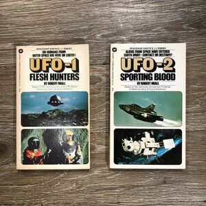 UFO-1 and UFO-2 by Robert Miall (Warner, 1973, 2nd Printing) Softcover